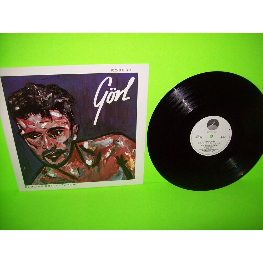 Robert Gorl ‎Darling Don't Leave Me 12" Vinyl Record 1984 NM With Annie Lennox